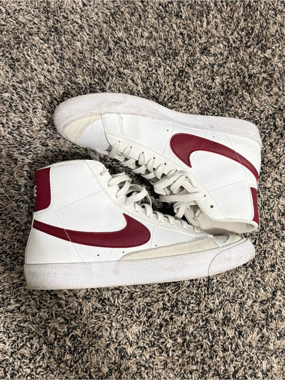 Burgundy Nike Blazers